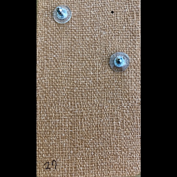 NWT Faux Leather Earrings - Picture 3 of 3